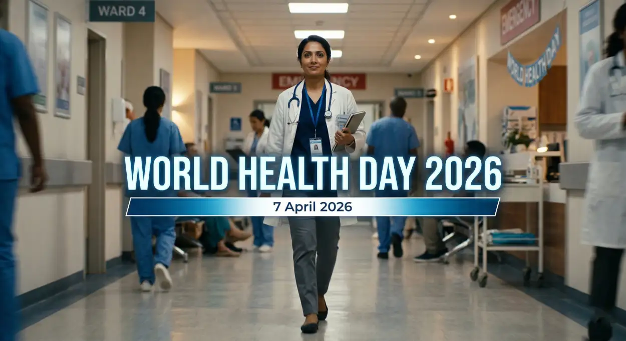 Free Download World Health Day 2026 Slogan In Hindi - High Quality World Health Day 2026 Image