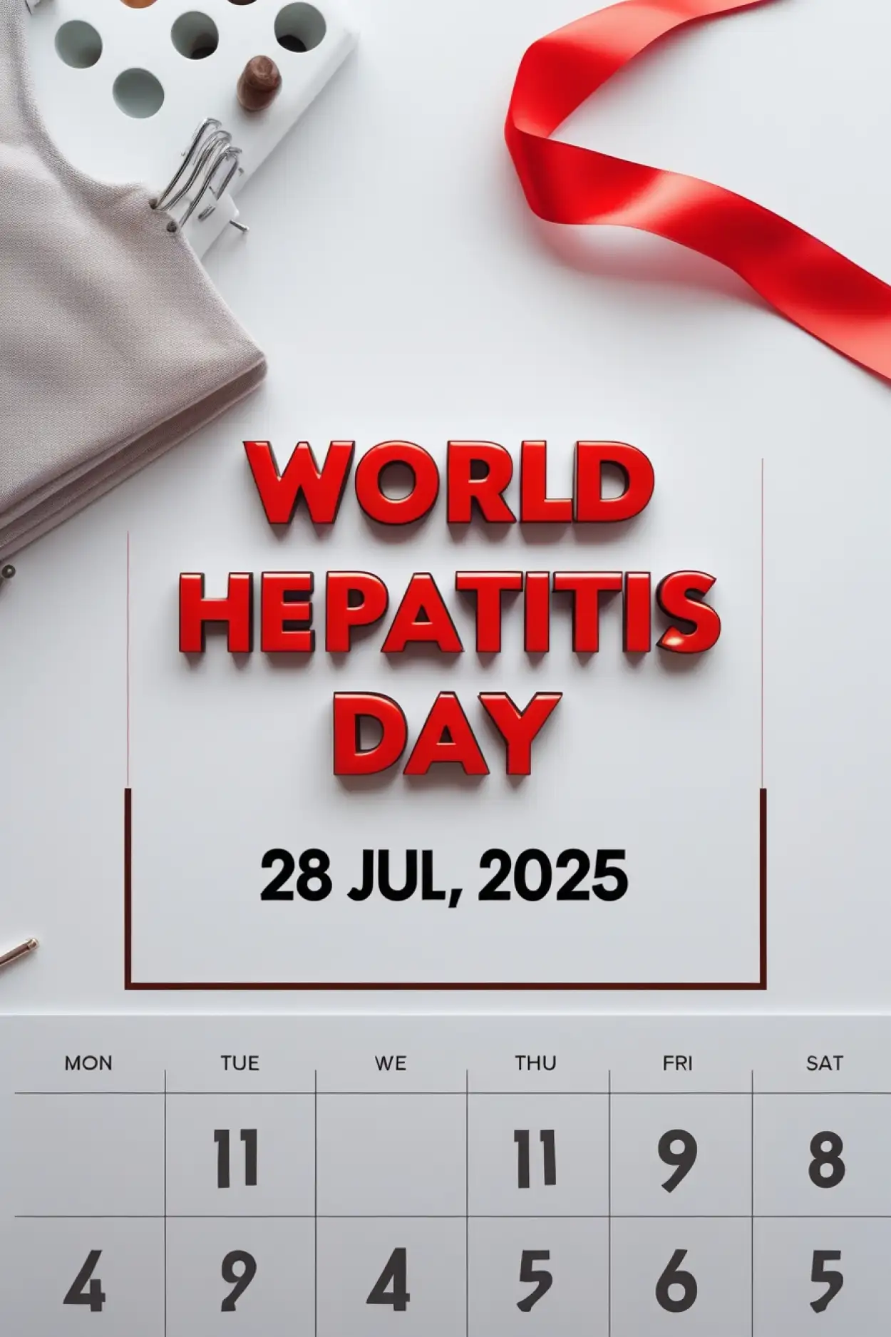 Free Download World Hepatitis Day 2025 Poster In Hd - High Quality World Hepatitis Day Background