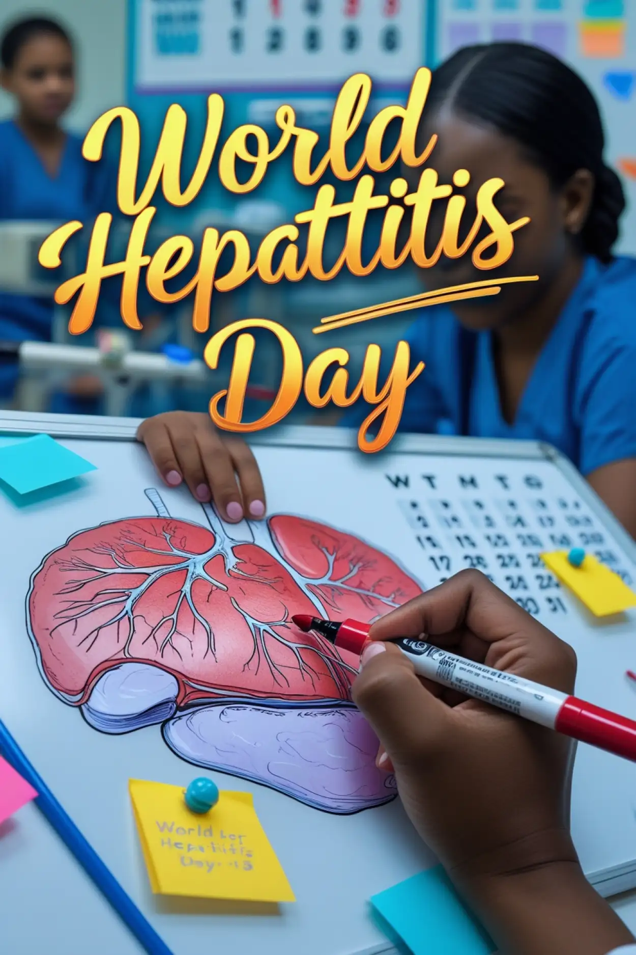 World Hepatitis Day creative image with quote