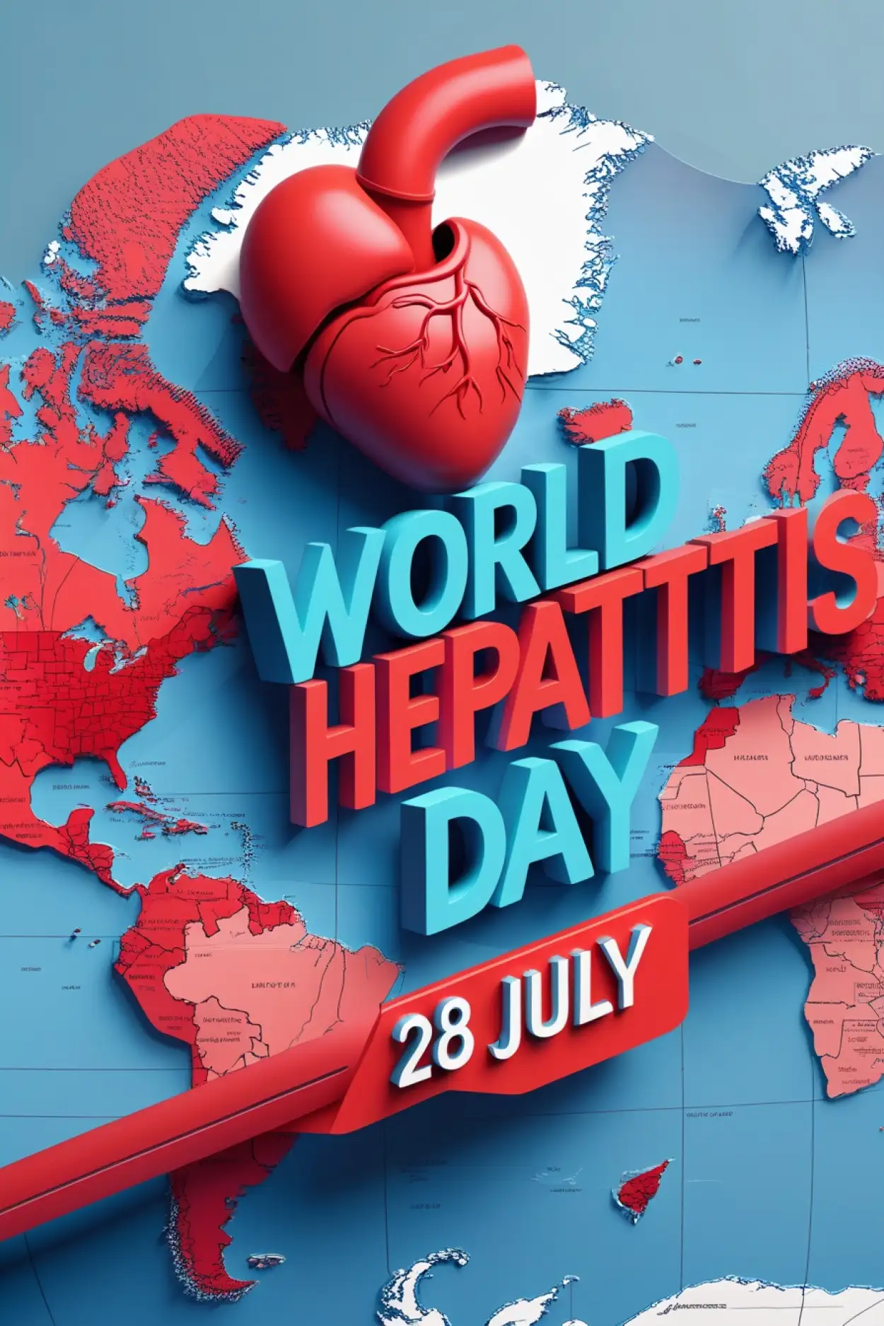 World Hepatitis Day educational banner for schools