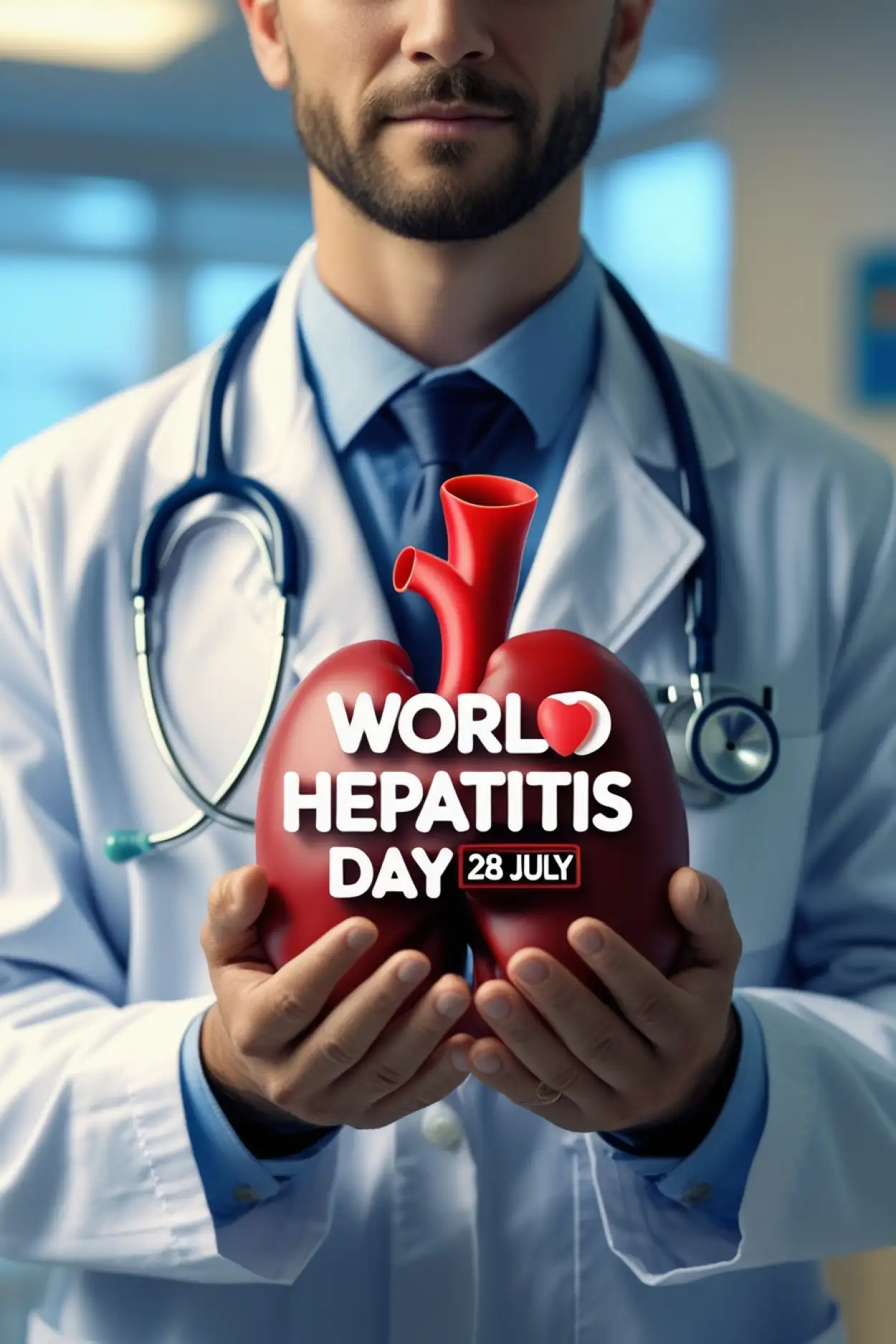 World Hepatitis Day Facebook banner design