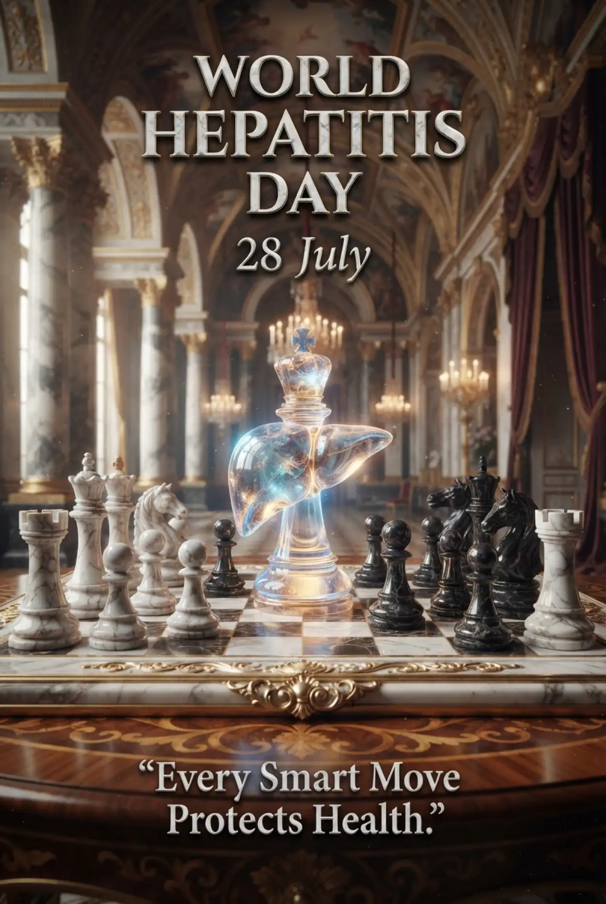 Free Download World Hepatitis Day Greeting Poster - High Quality World Hepatitis Day 2026 Image