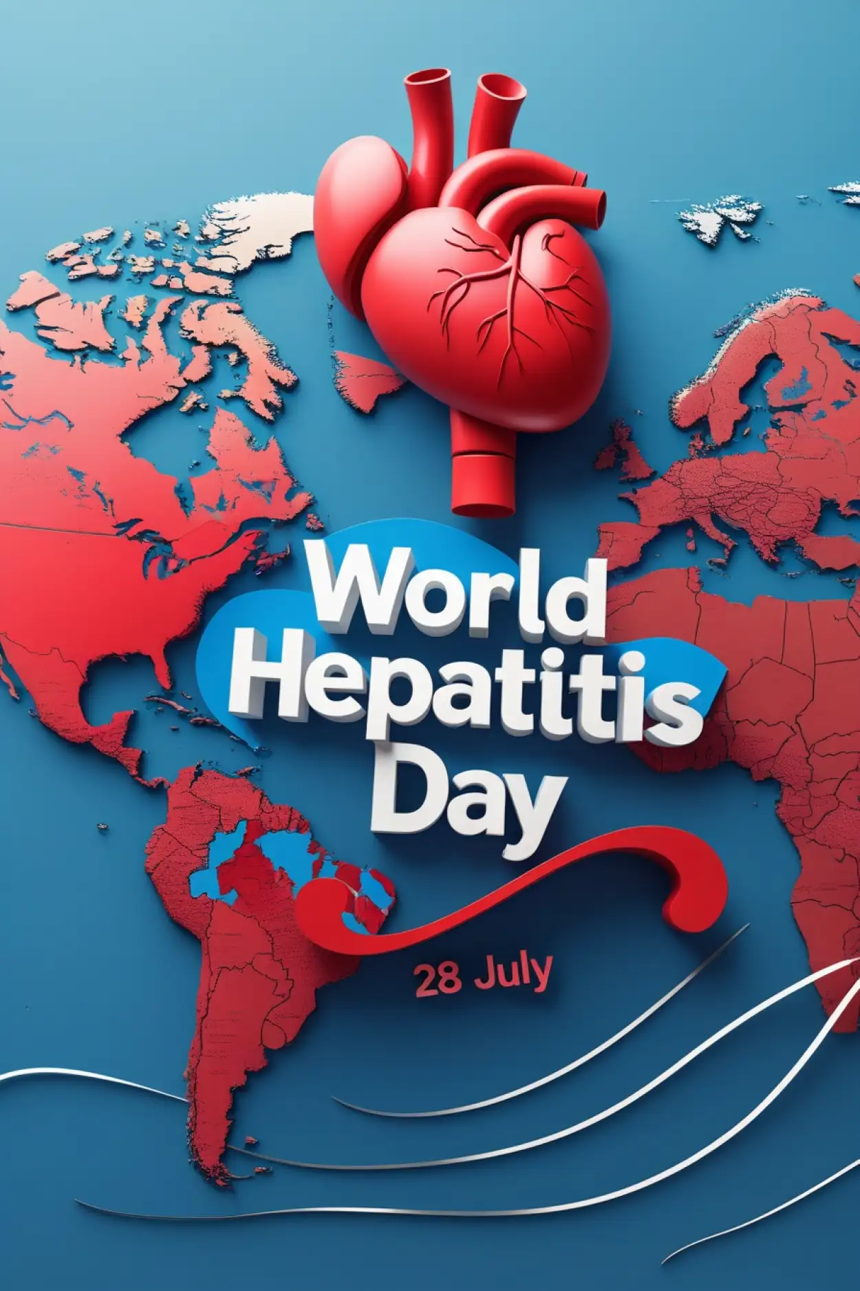 World Hepatitis Day image with health theme