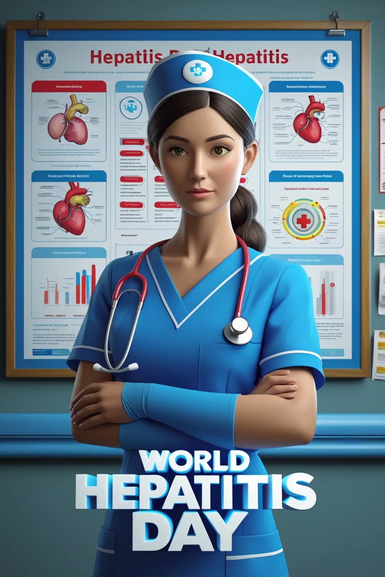 World Hepatitis Day image with Indian theme