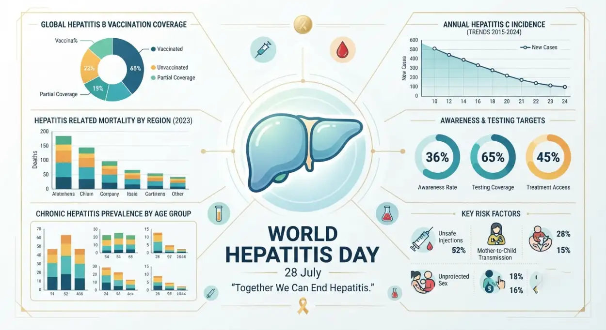 Free Download World Hepatitis Day Linkedin Awareness Post - High Quality World Hepatitis Day 2026 Image