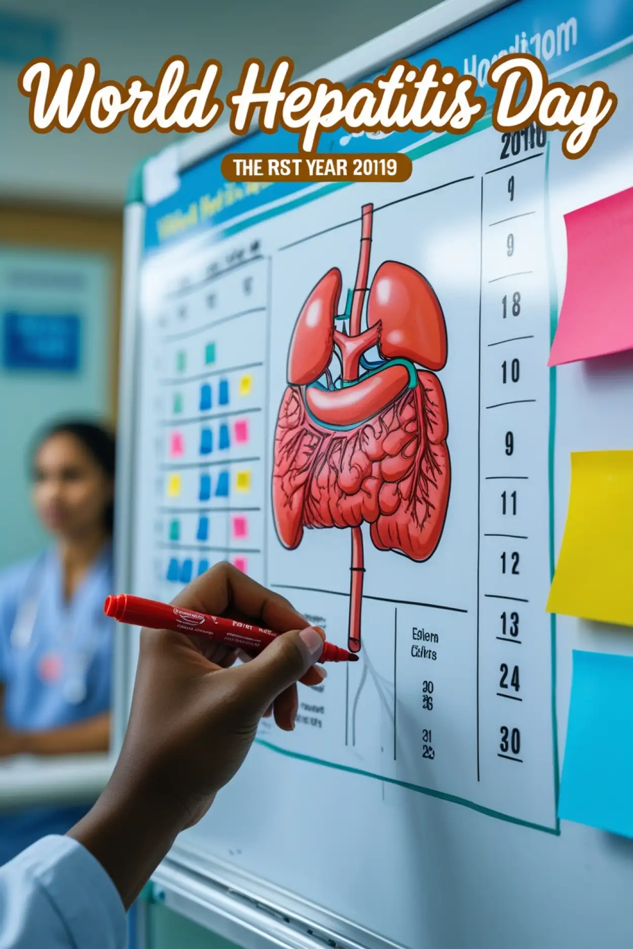 World Hepatitis Day slogan poster image