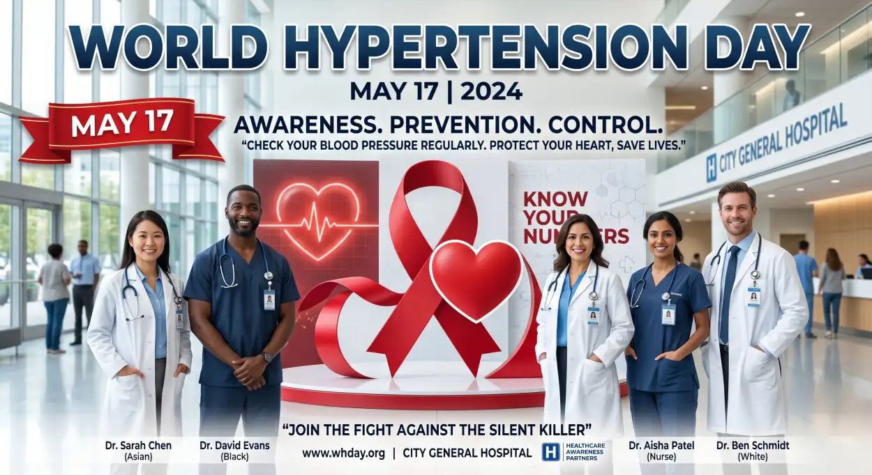 Free Download World Hypertension Day Awareness Banner - High Quality World Hypertension Day Image
