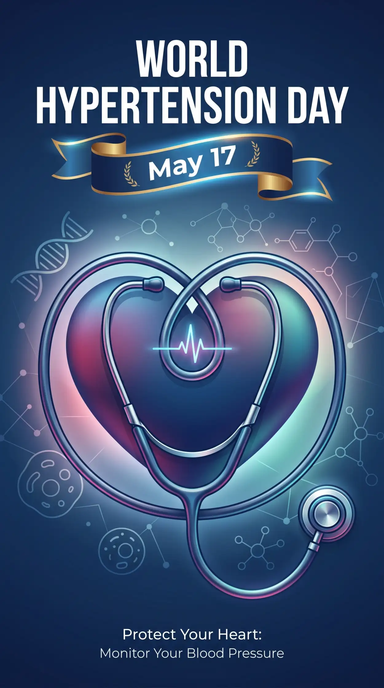 Free Download World Hypertension Day Blood Pressure Awareness Logo - High Quality World Hypertension Day Image