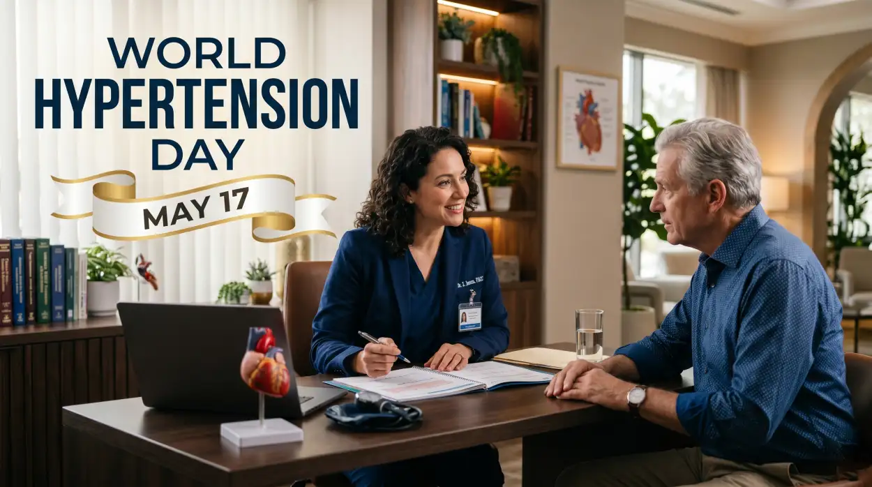 Free Download World Hypertension Day Doctor Consultation Banner - High Quality World Hypertension Day Image