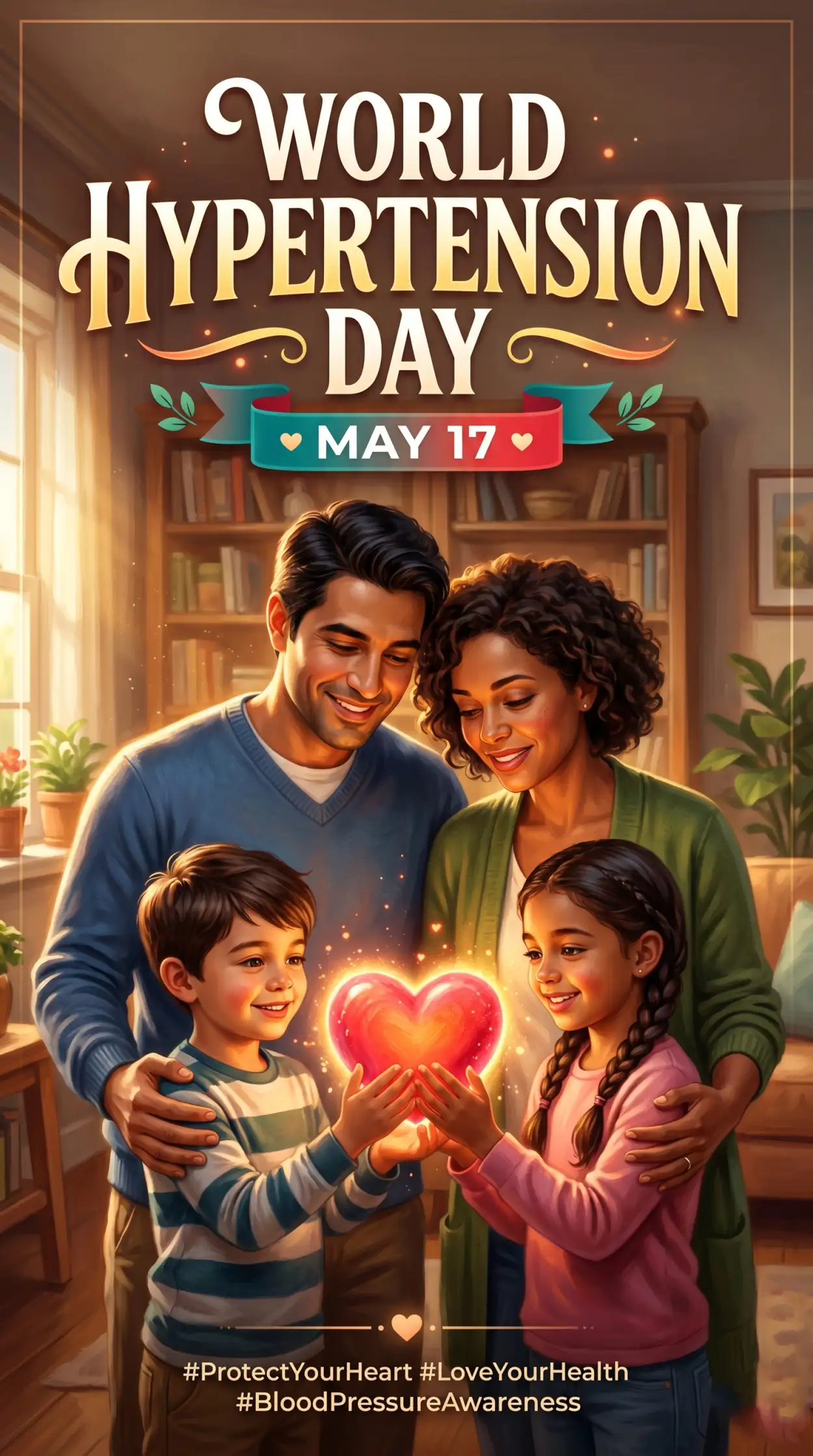 Free Download World Hypertension Day Healthcare Awareness Reel Cover - High Quality World Hypertension Day Image