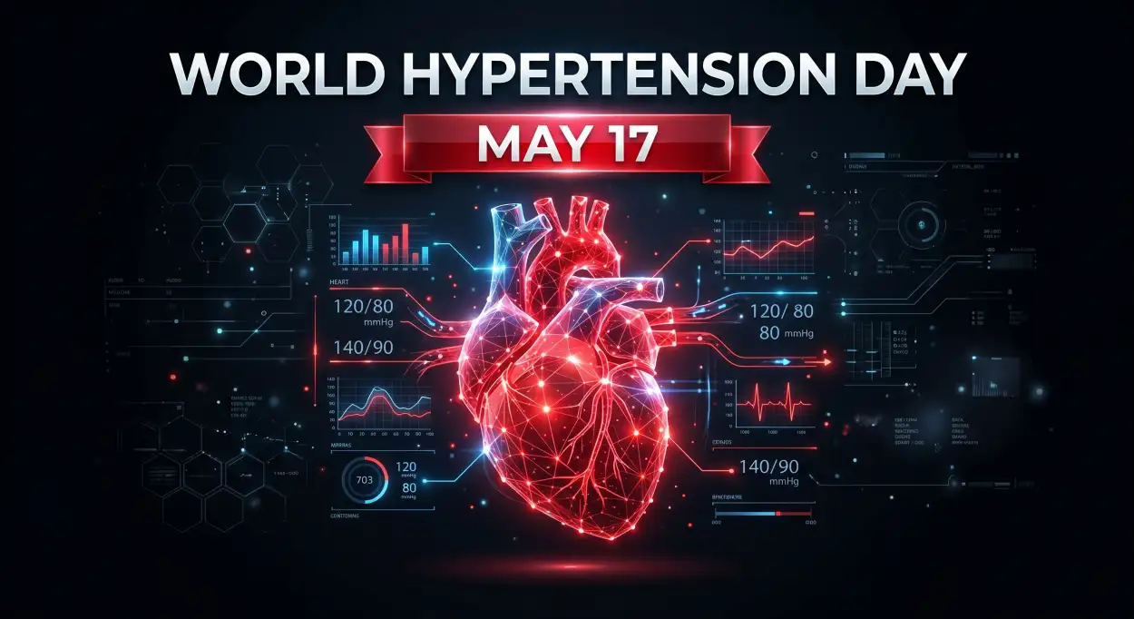 Free Download World Hypertension Day Heart Care Social Media Post - High Quality World Hypertension Day Image