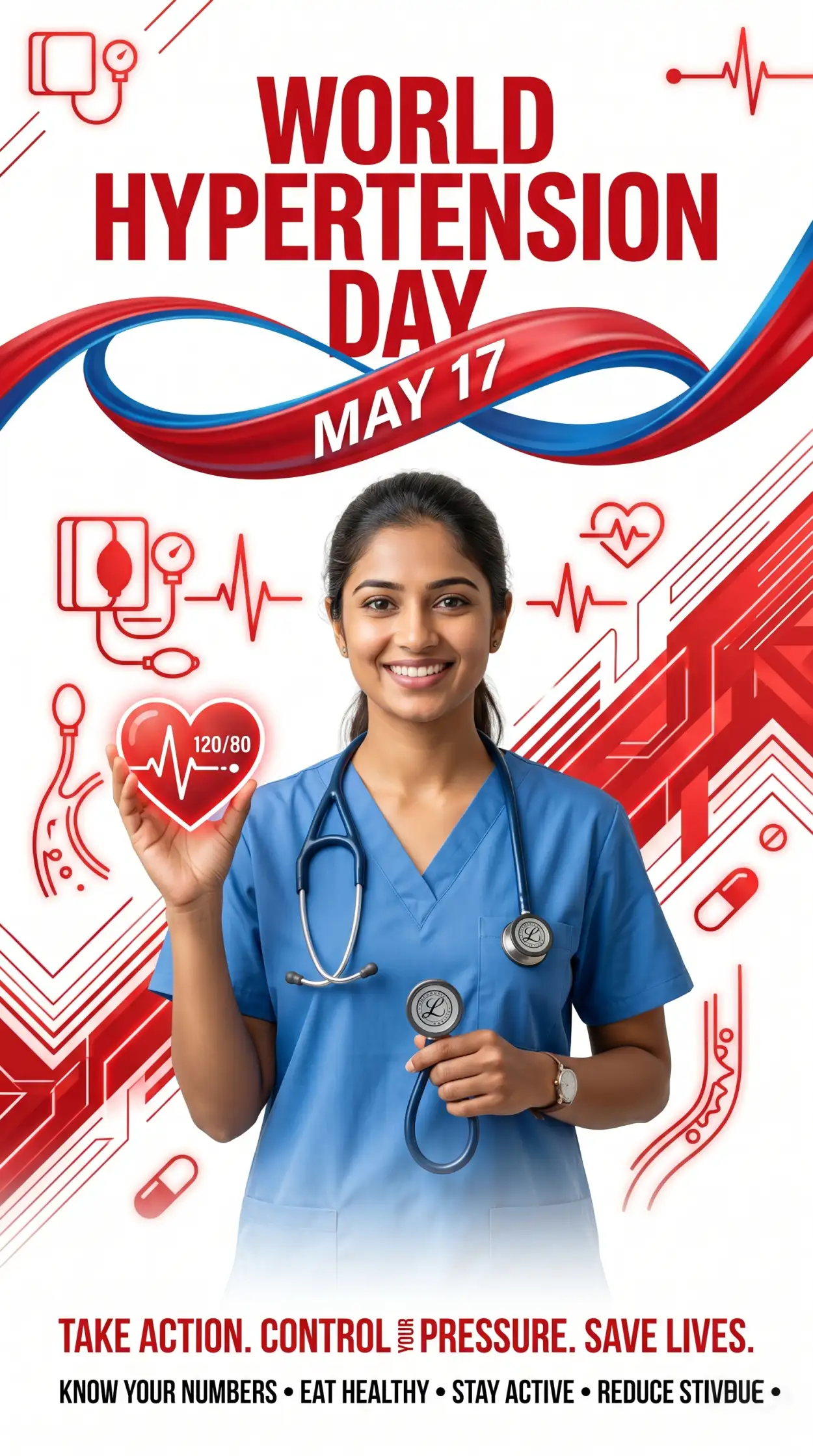 Free Download World Hypertension Day Medical Checkup Promotion - High Quality World Hypertension Day Image