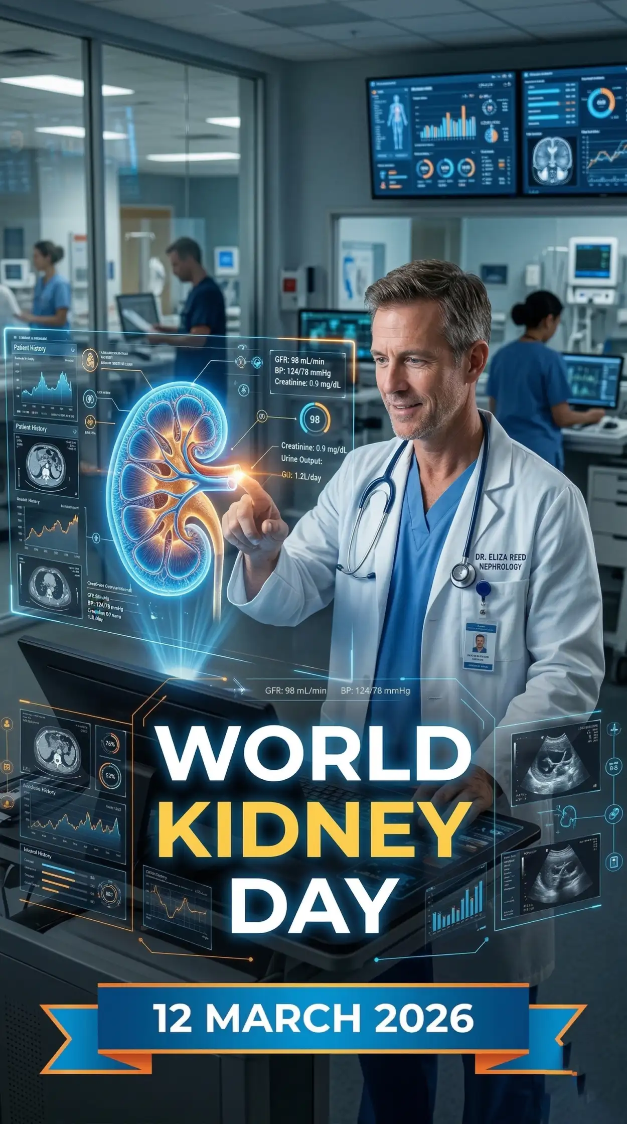 world kidney day 2026 kidney awareness campaign poster