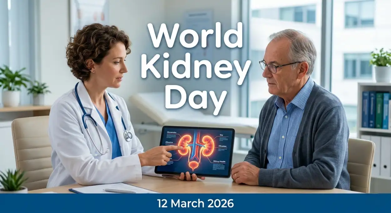 Free Download World Kidney Day 2026 Kidney Care Poster - High Quality World Kidney Day Image