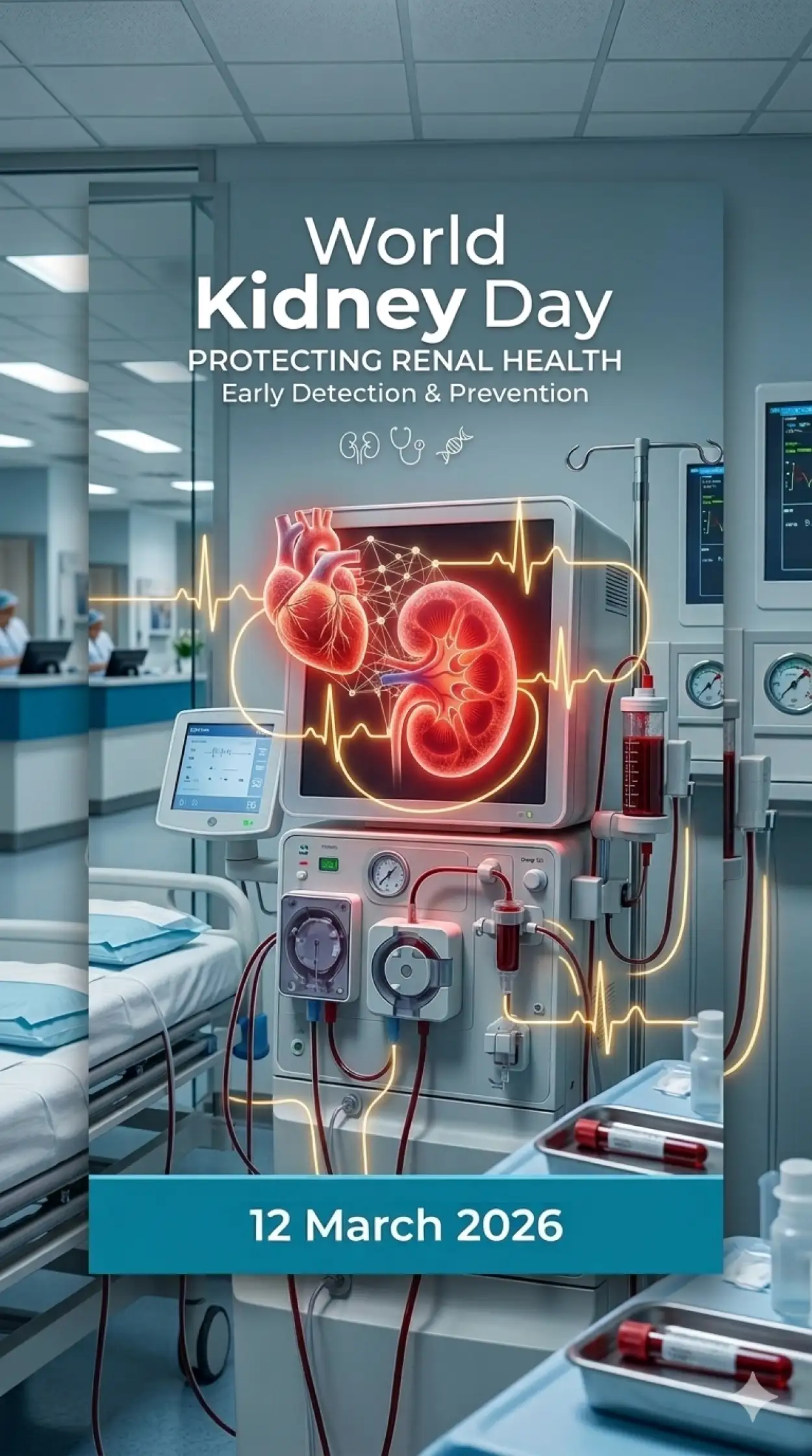 world kidney day 2026 kidney disease prevention poster