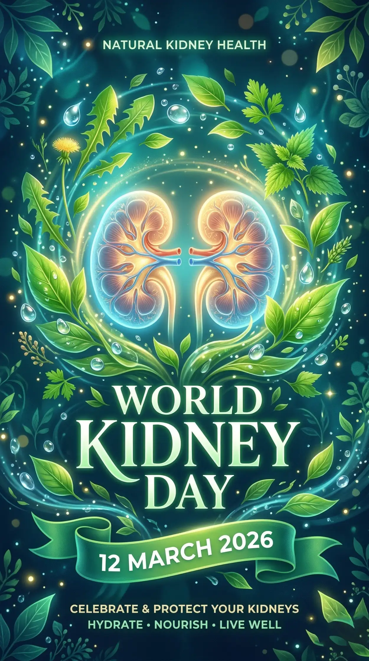 world kidney day 2026 kidney health awareness hospital banner