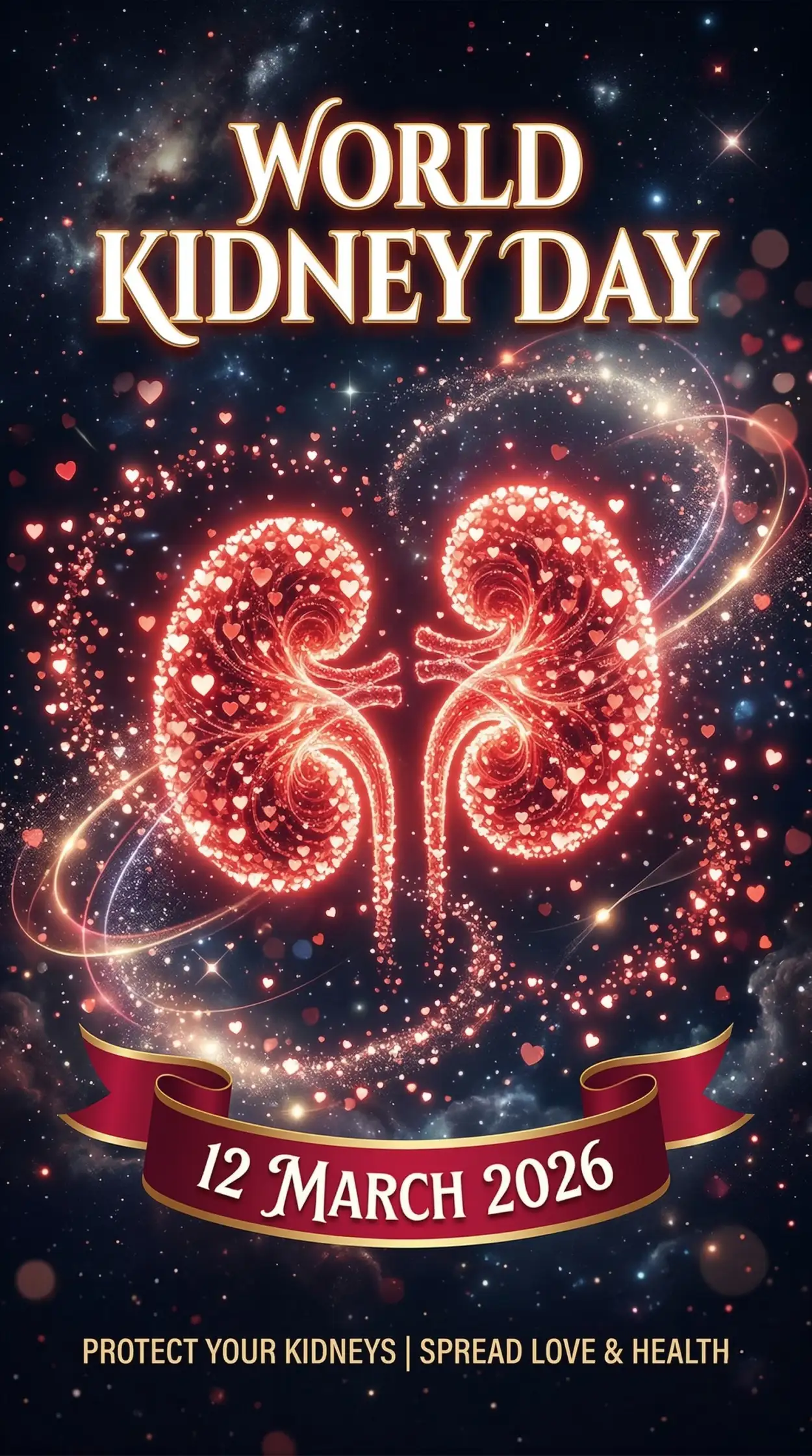 world kidney day 2026 kidney health educational social banner