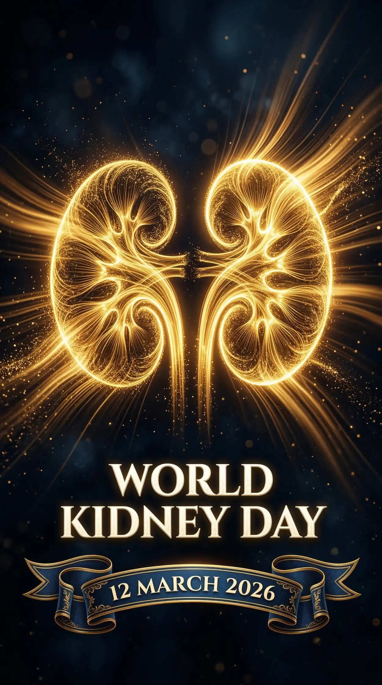 world kidney day 2026 medical awareness poster