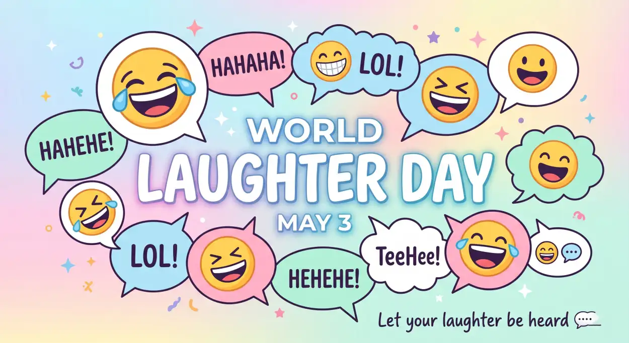 Free Download World Laughter Day 2026 Clipart Transparent Background - High Quality World Laughter Day 2026 Background Image