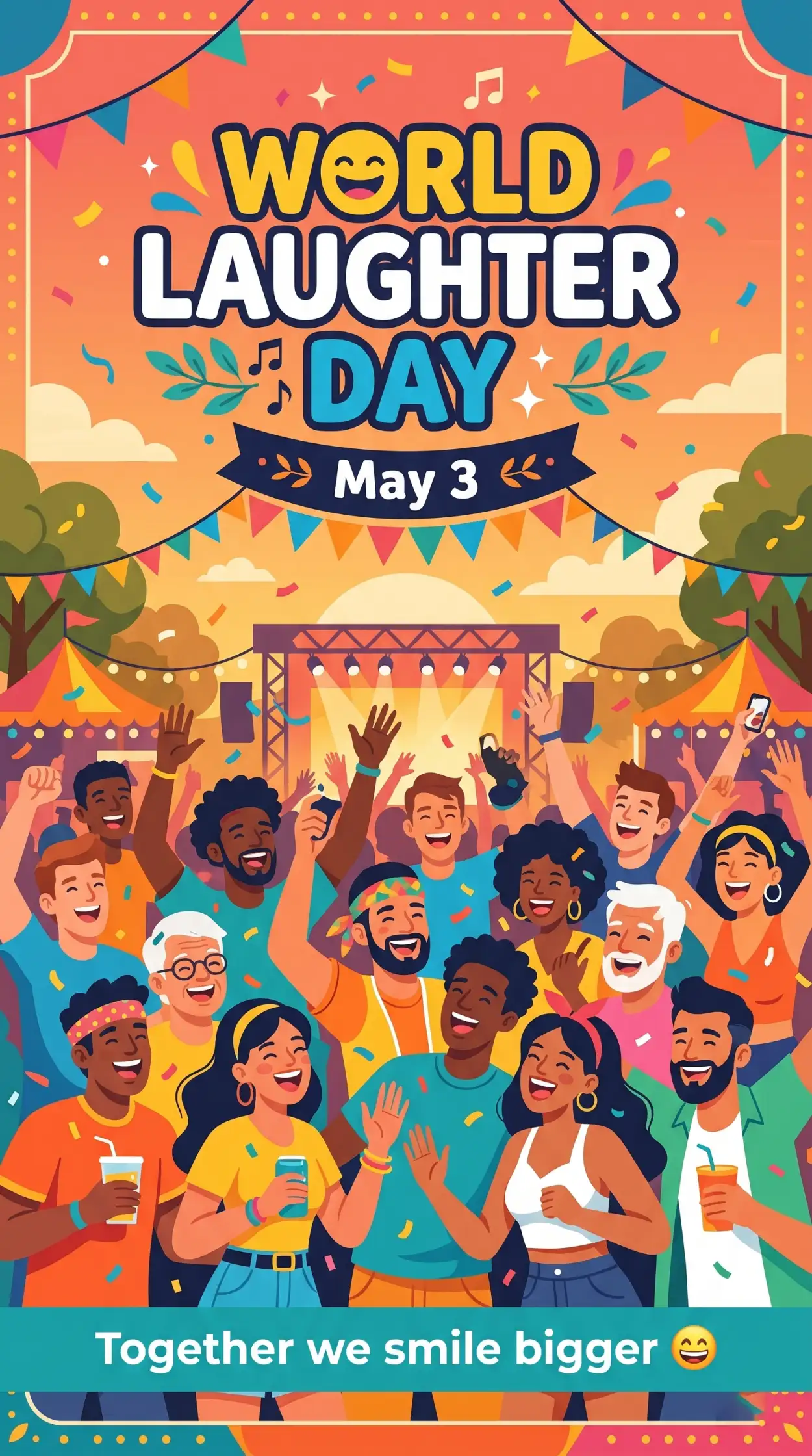 Free Download World Laughter Day 2026 Creative Poster Design - High Quality World Laughter Day 2026 Image