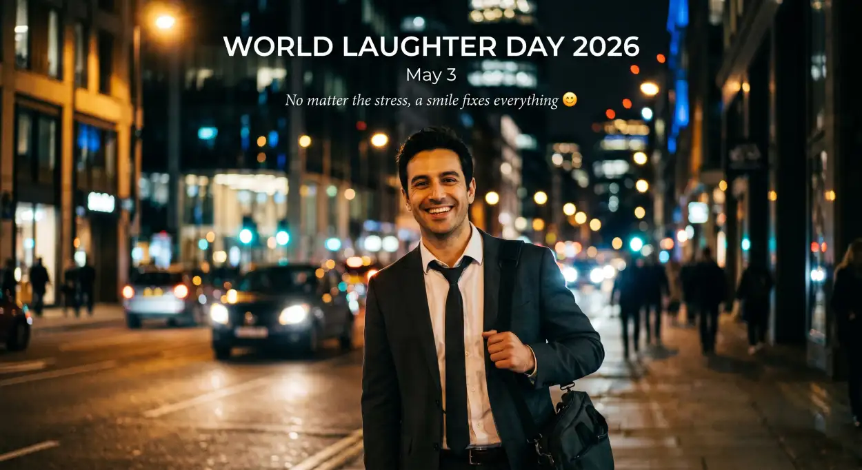 Free Download World Laughter Day 2026 Event Poster Template - High Quality World Laughter Day 2026 Image