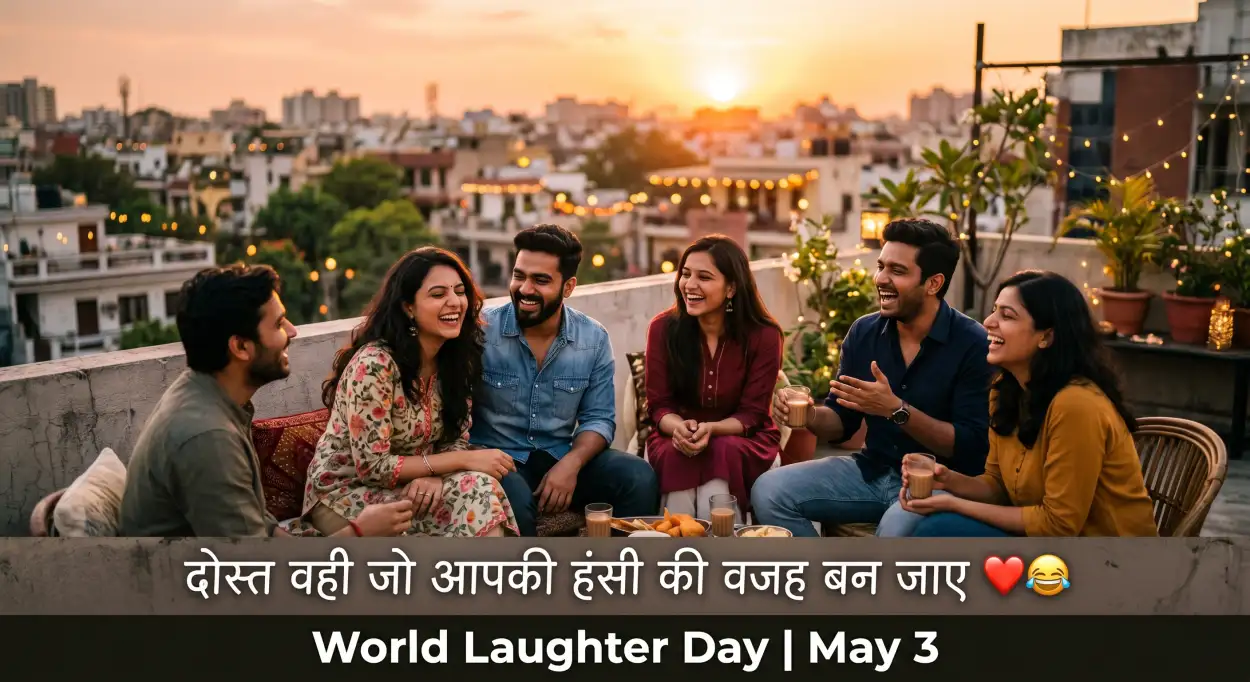 Free Download World Laughter Day 2026 Significance In Hindi - High Quality World Laughter Day 2026 Image
