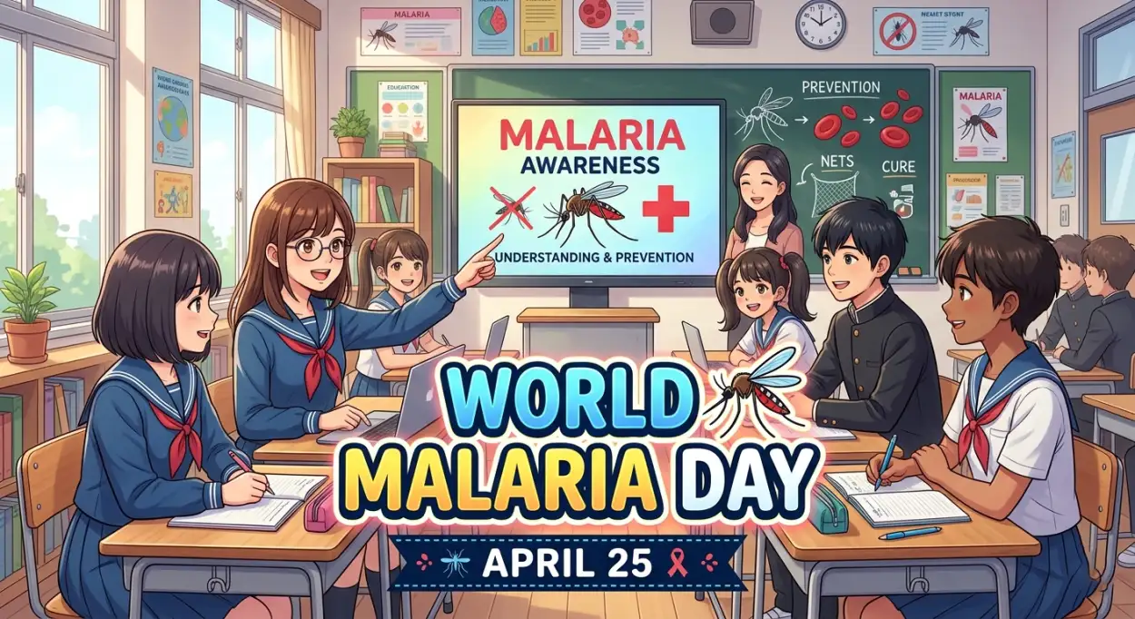 Free Download World Malaria Day 2026 Awareness Message - High Quality World Malaria Day 2026 Image
