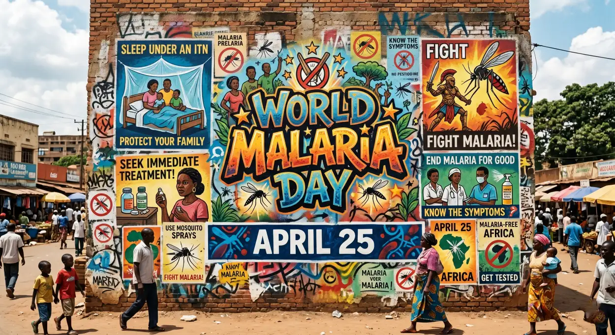 Free Download World Malaria Day 2026 Creative Slogans - High Quality World Malaria Day 2026 Image