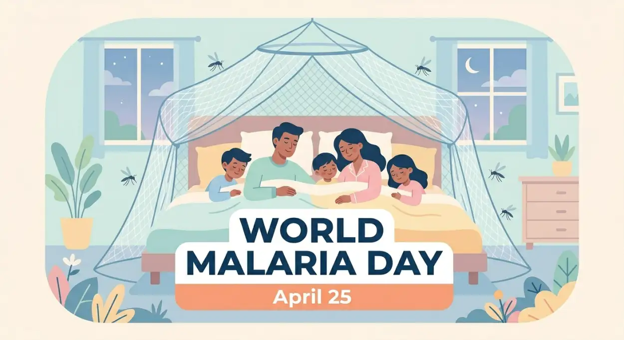 Free Download World Malaria Day 2026 Public Health Awareness Content - High Quality World Malaria Day 2026 Image