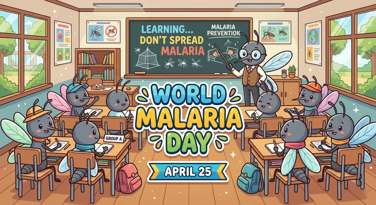 Free Download World Malaria Day 2026 School Awareness Activities - High Quality World Malaria Day 2026 Image