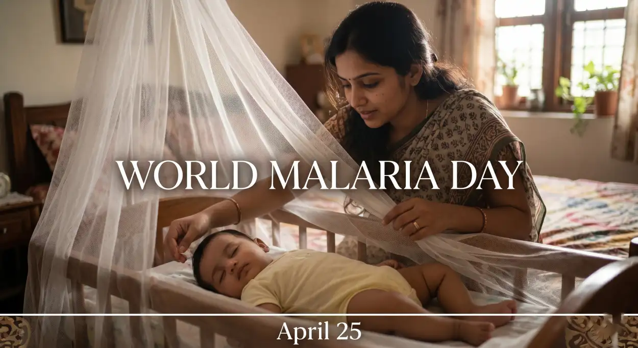Free Download World Malaria Day 2026 Slogan Hindi - High Quality World Malaria Day 2026 Image