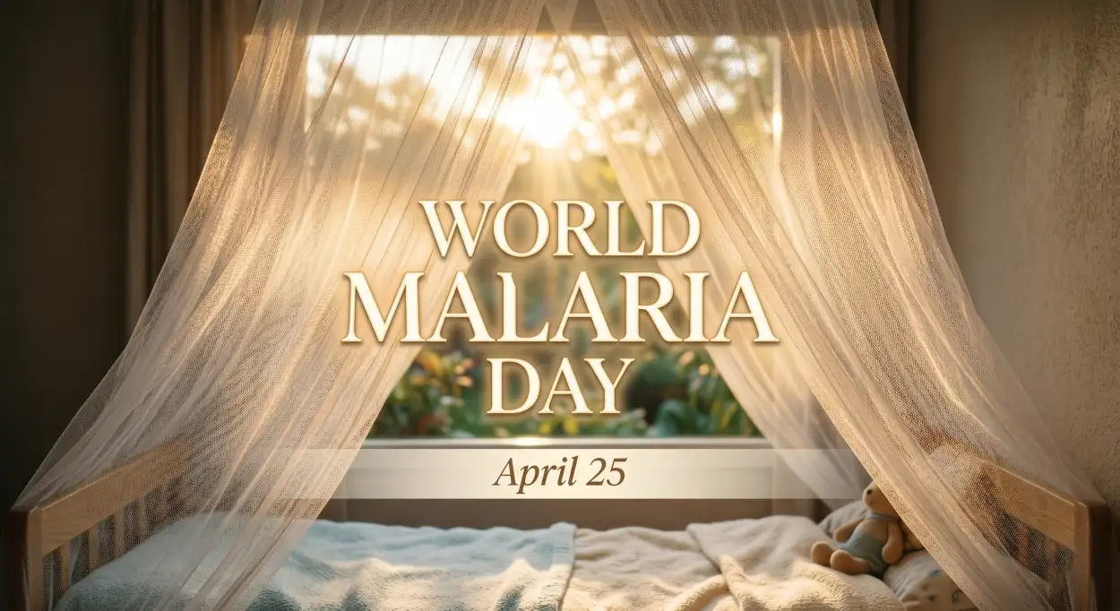 Free Download World Malaria Day 2026 Symptoms And Prevention - High Quality World Malaria Day 2026 Image