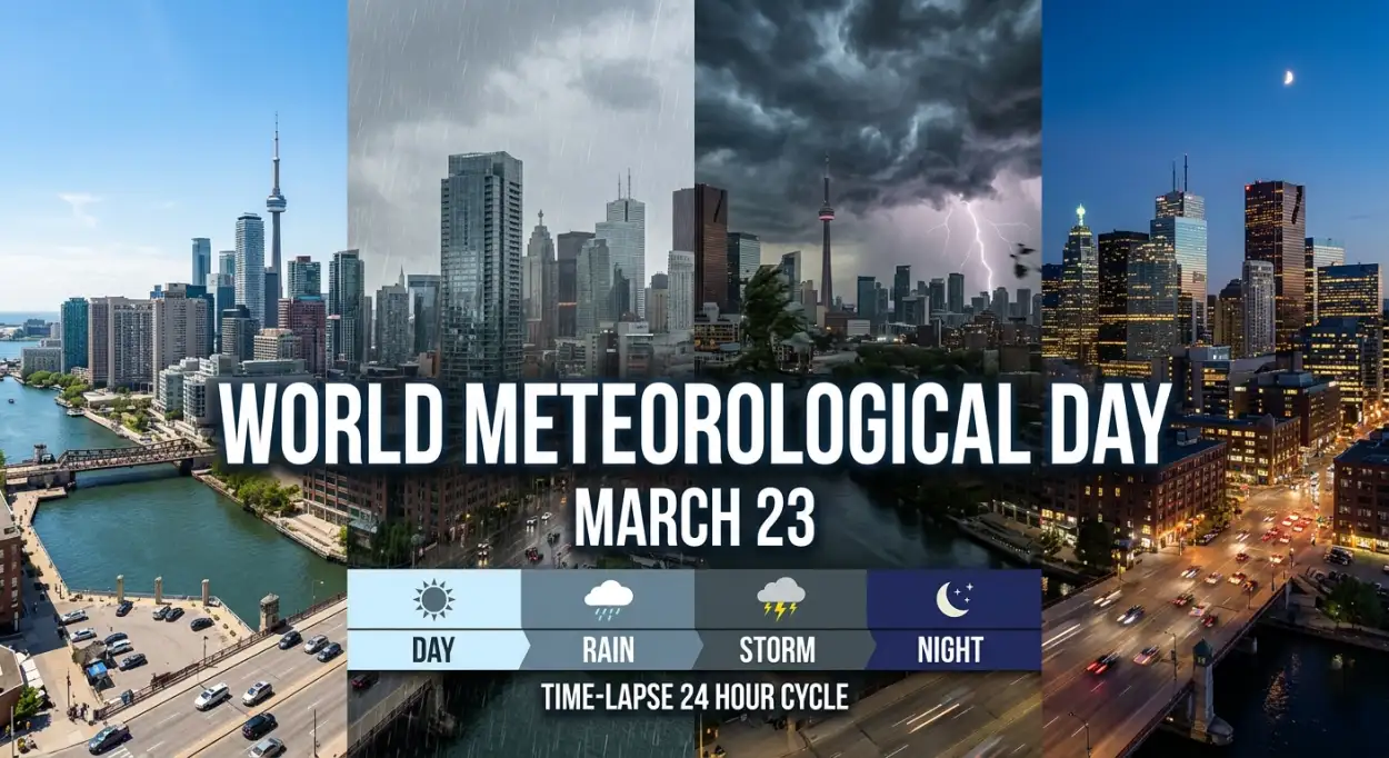 Free Download World Meteorological Day 2026 Flyer Template - High Quality World Meteorological Day 2026 Date And Theme Image