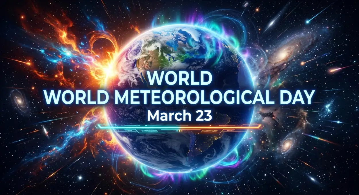 Free Download World Meteorological Day 2026 In Hindi - High Quality World Meteorological Day 2026 Date And Theme Image