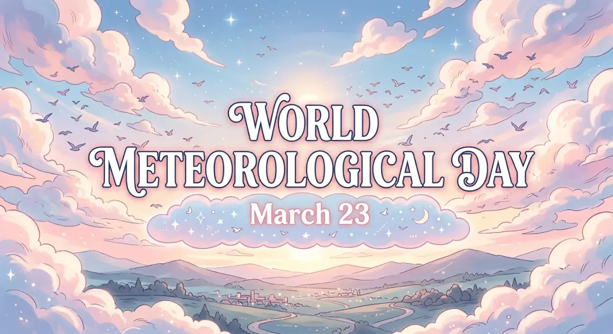 Free Download World Meteorological Day 2026 Slogan In English - High Quality World Meteorological Day 2026 Date And Theme Image