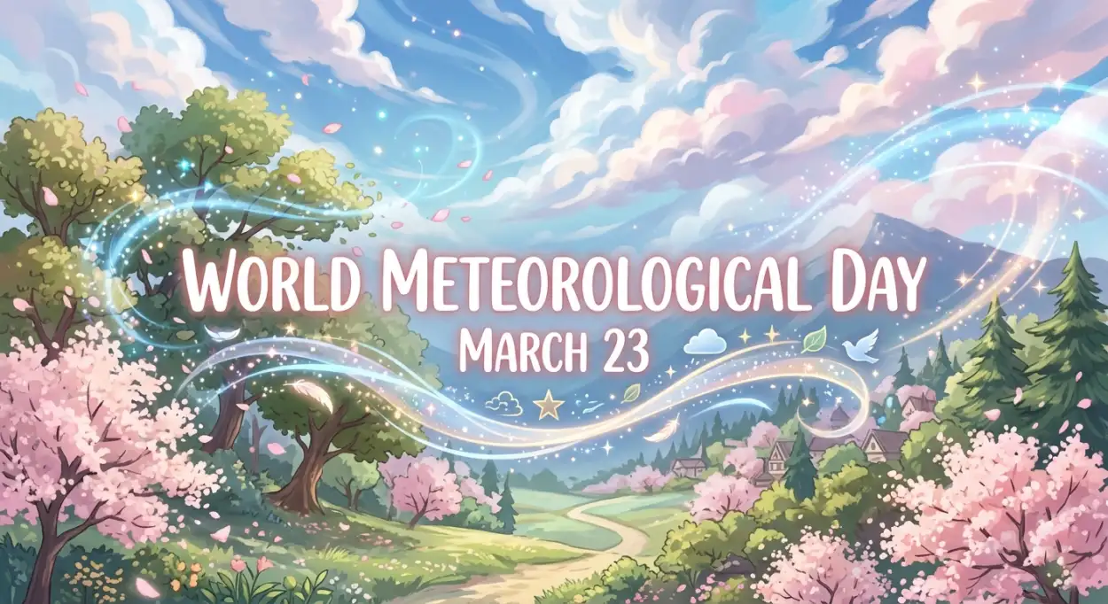 Free Download World Meteorological Day Banner Free Download - High Quality World Meteorological Day 2026 Date And Theme Image