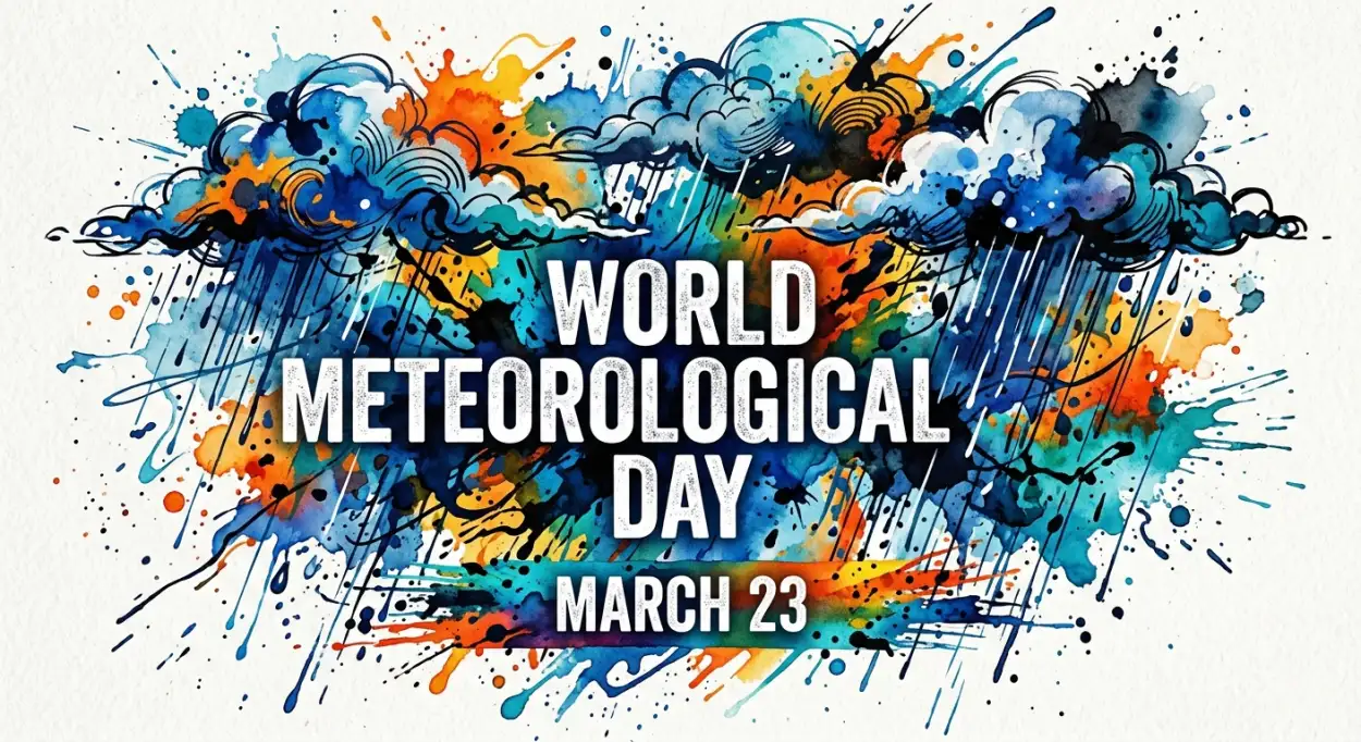 Free Download World Meteorological Day Drawing Ideas Hindi - High Quality World Meteorological Day 2026 Date And Theme Image