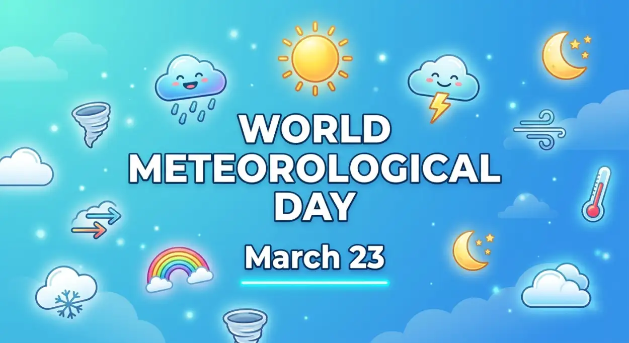 Free Download World Meteorological Day Facebook Post Ideas - High Quality World Meteorological Day 2026 Date And Theme Image