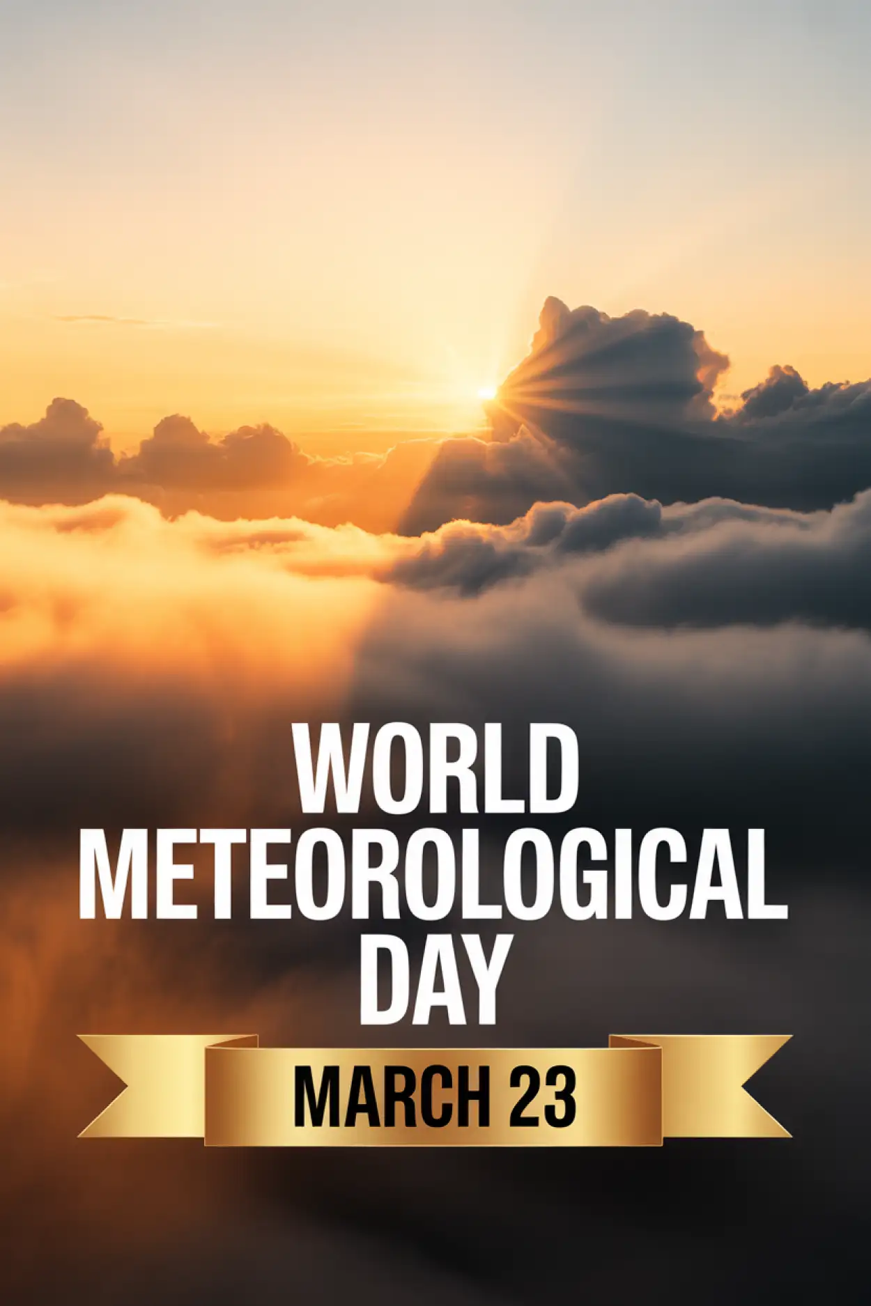 Free Download World Meteorological Day Hd Poster With Quote - High Quality World Meteorological Day 2026 Date And Theme Image