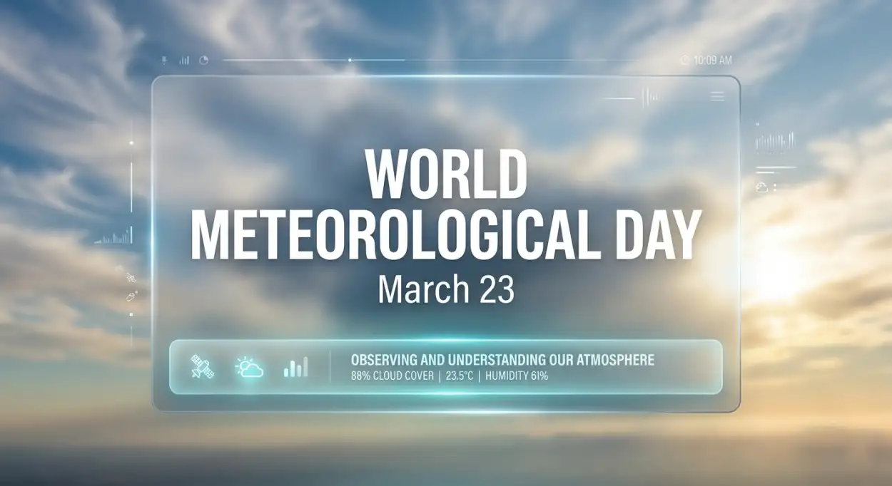 Free Download World Meteorological Day Importance Of Forecasting - High Quality World Meteorological Day 2026 Date And Theme Image