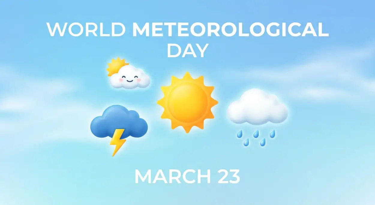 Free Download World Meteorological Day Whatsapp Status - High Quality World Meteorological Day 2026 Date And Theme Image