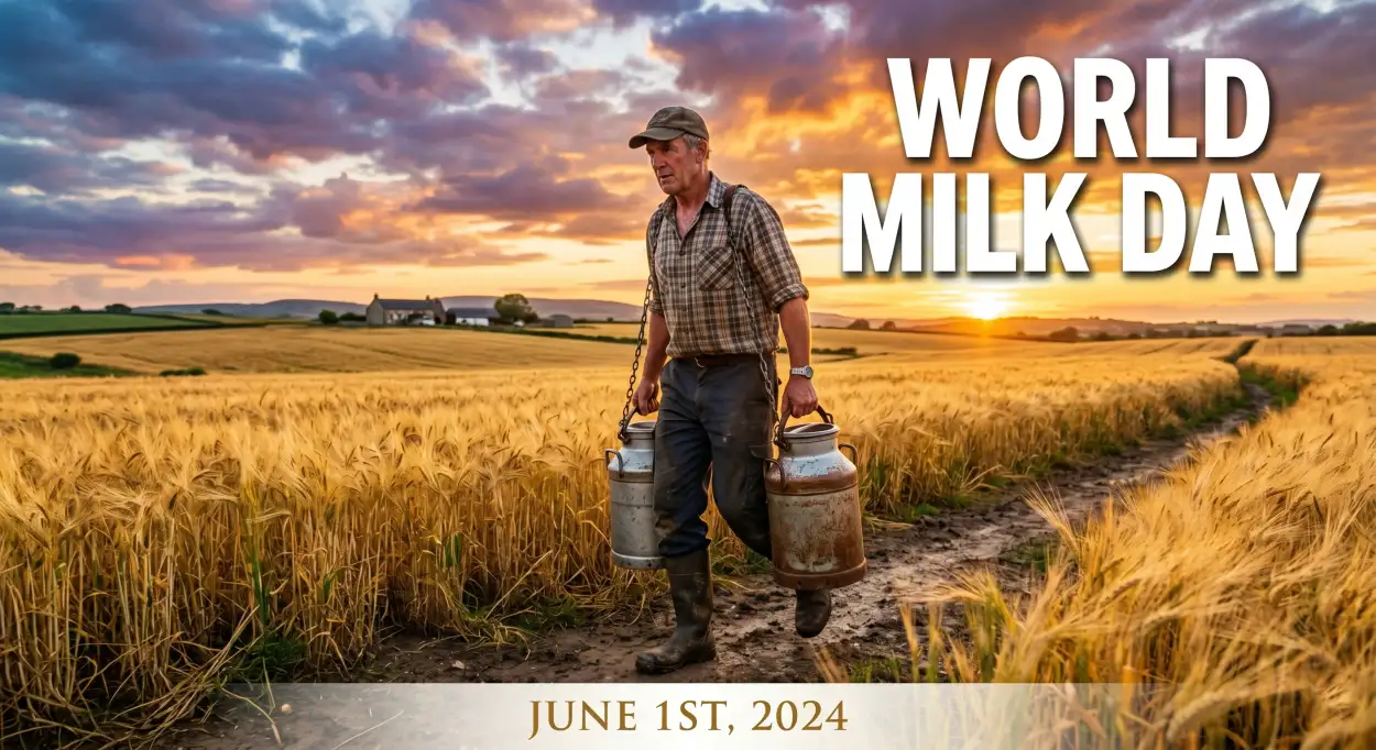 Free Download World Milk Day 2026 Agricultural Industry Graphics - High Quality World Milk Day 2026 Image