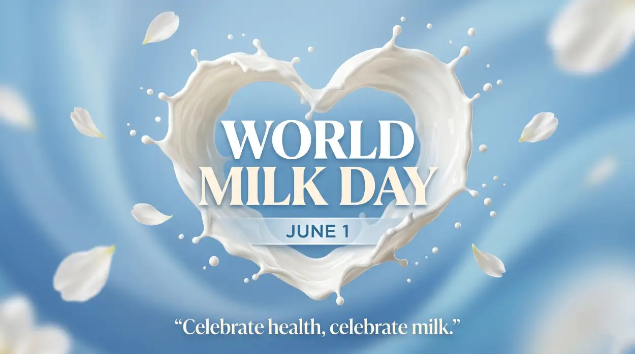Free Download World Milk Day 2026 Best Wishes Images Free - High Quality World Milk Day 2026 Image