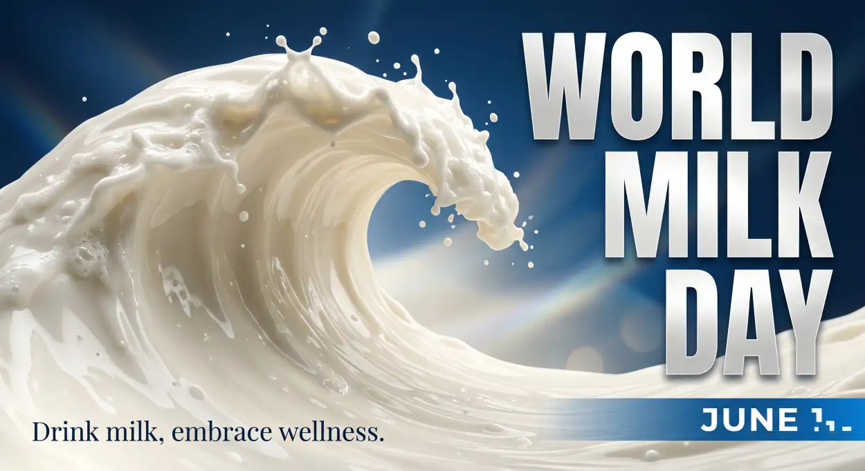 Free Download World Milk Day 2026 Creative Milk Splash Artwork - High Quality World Milk Day 2026 Image