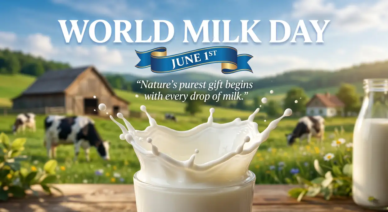Free Download World Milk Day 2026 Digital Greeting Cards - High Quality World Milk Day 2026 Image