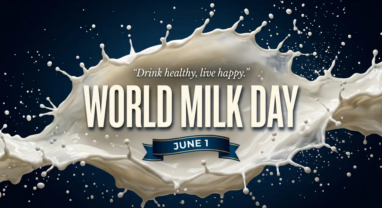 Free Download World Milk Day 2026 Educational Social Media Graphics - High Quality World Milk Day 2026 Image