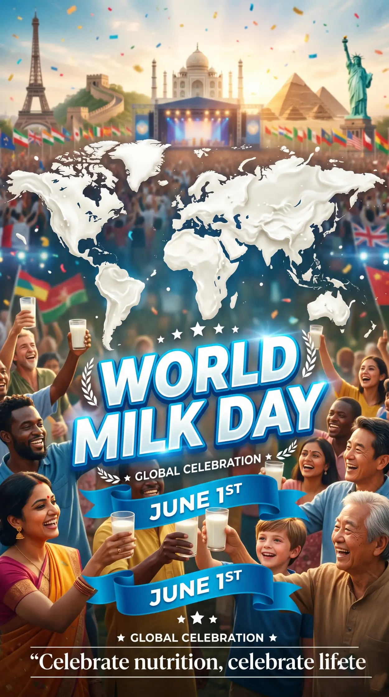Free Download World Milk Day 2026 Event Flyer Design - High Quality World Milk Day 2026 Image