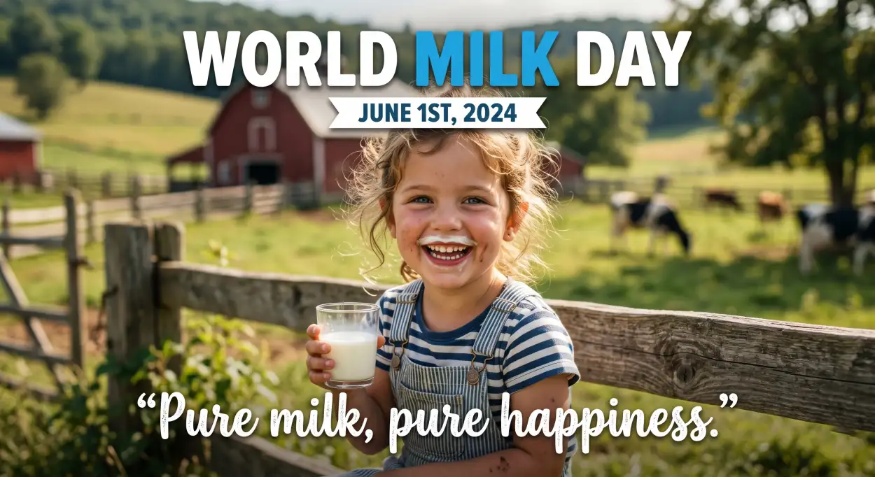 Free Download World Milk Day 2026 Facebook Post Templates - High Quality World Milk Day 2026 Image