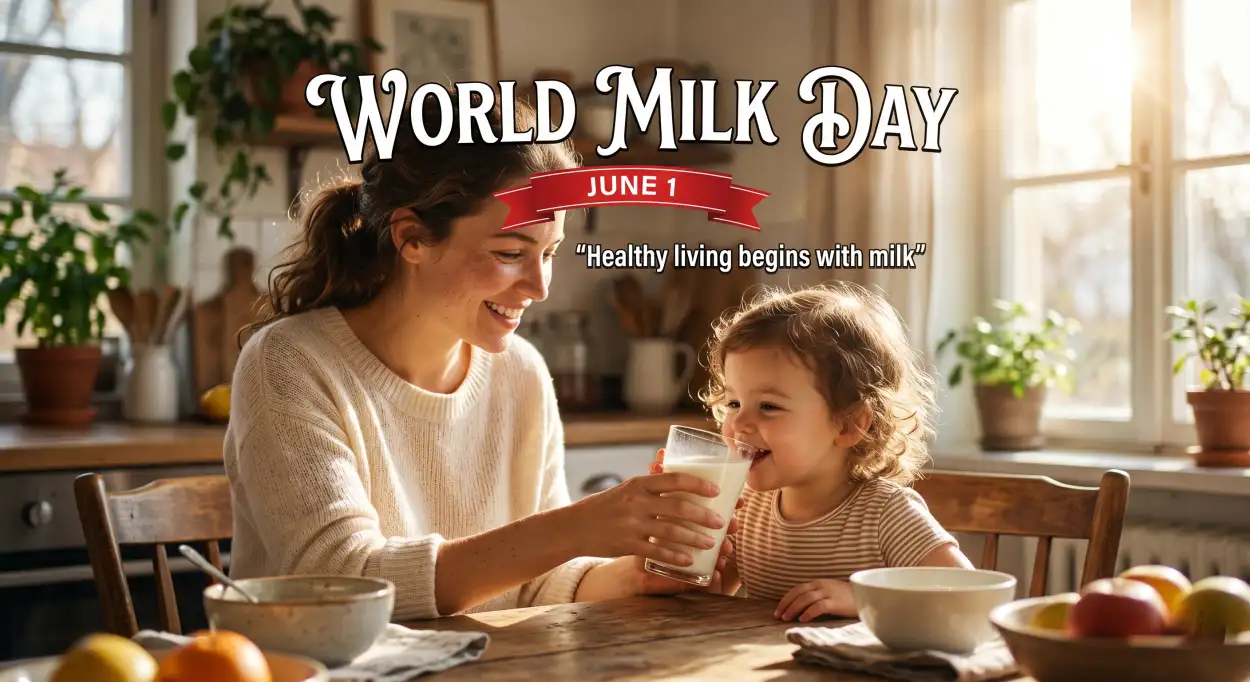 Free Download World Milk Day 2026 Healthy Breakfast Images - High Quality World Milk Day 2026 Image