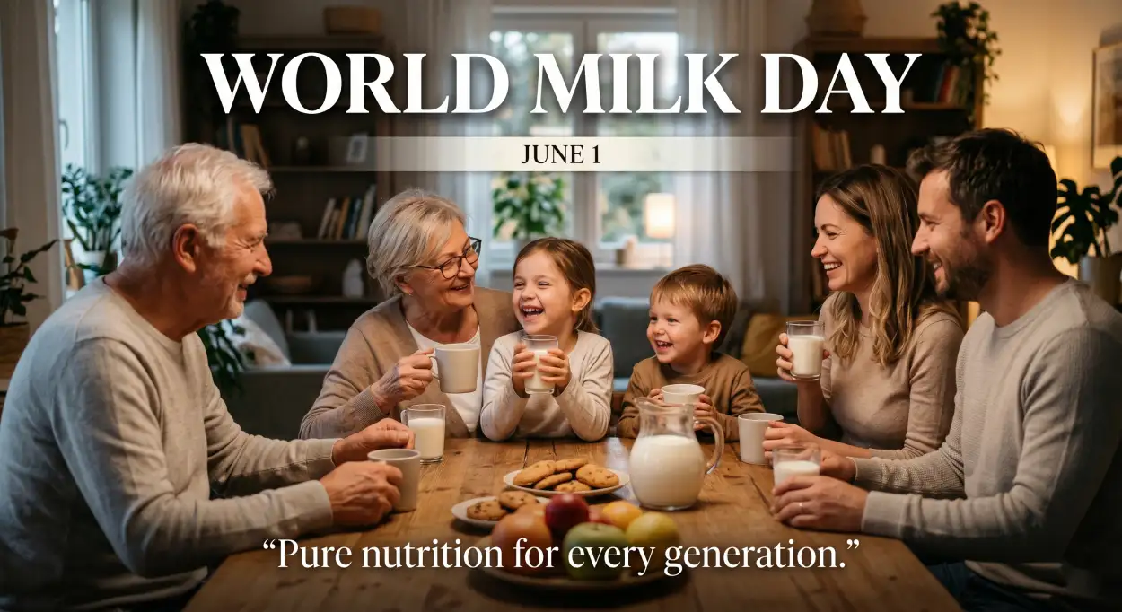Free Download World Milk Day 2026 Milk Nutrition Awareness Images - High Quality World Milk Day 2026 Image
